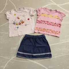 ファミリア 女の子 まとめ売り 夏服 Tシャツ スカート 90 100