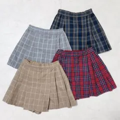 UNIQLO チェックミニスコート 4枚セット 120