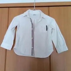 BREEZE キッズ 長袖シャツ ホワイト 110cm
