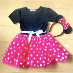 ミニーちゃん　ハロウィン　コスチューム　キッズ　女の子　120cm