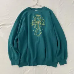 【ヘインズHerway】90s スウェット トレーナー ロゴプリント 裏起毛 L