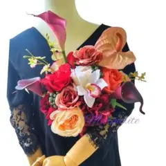 ウェディングブーケ クラッチブーケ　前撮り 造花　和装ブーケ