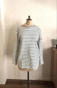 UNITED ARROWS　グリーンレーベル　リラクシングボーダー東北コットンMのサムネイル