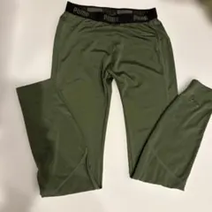 PUMA 여성용 카키 미디엄 레깅스
