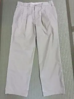 メンズ ベージュ スラックス パンツ 新品未使用　76-66のサムネイル
