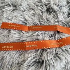 Yves Saint Laurent ロゴ入りリボン オレンジ