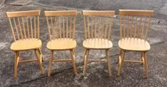 ☆引き取り限定☆ ダイニングチェア４脚セット / ウィンザーチェア / 北欧