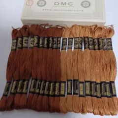 箱付きDMC 茶系刺繍糸 434 436 20本セット