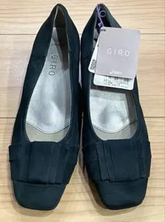 新品 asics GIRO スエード ウォーキング パンプス 22.5EE
