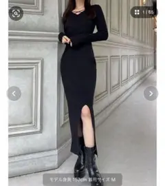 RESEXXY ダブルクロスニットワンピース