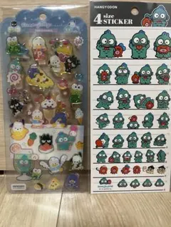 ハンギョドン4サイズシール、ジェリードロップハピダンブイ