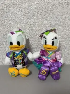 タグつき】ドナルド デイジー ぬいぐるみセット ディズニー プライズ