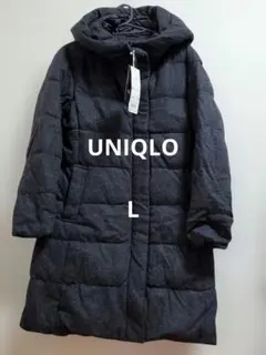 UNIQLO ウールブレンド ダウンコート Lサイズ ダークグレー
