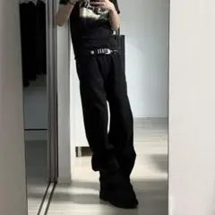 loose fit straight denim pants y2k swag