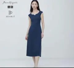 3Dニットワンピース ノースリーブ マメクロゴウチ mame