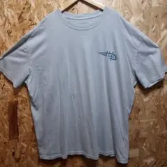 USA古着　ライトグレー 2XLサイズ Tシャツ ロゴ入り