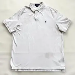 POLO RALPH LAUREN 白 ポロシャツ XL ワンポイント T-21