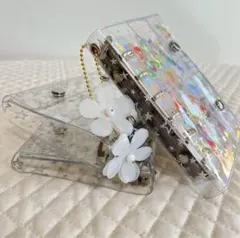 A7 透明 シール帳 星柄 バインダー リフィル クリア ホログラム キラキラ