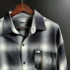 【CalTop】 オンブレチェックシャツ　長袖