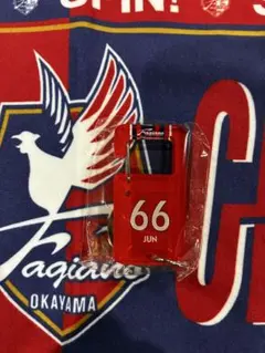 ファジアーノ岡山 西川潤66 カラビナキーホルダー