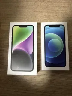 新品 iPhone12mini iPhone14 空箱 ケーブル付 128 64