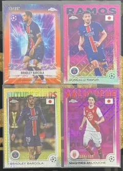 Topps Japan Edition PSG＋モナコ シリアル4枚セット