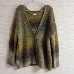 【美品】LOWRYS FARM グラデーションニットカーディガン