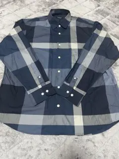 美品 バーバリー ジャケット ブルーグレー系 ウールアンゴラ混 L