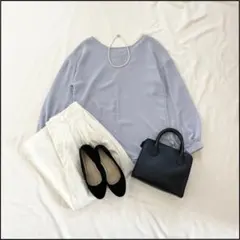 美品＊Theory とろみブラウス S 春夏 くすみカラー 通勤 きれいめ