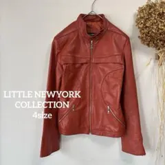 【リトルニューヨークコレクション】 4♪ レディース 羊革 レザー ジャケット