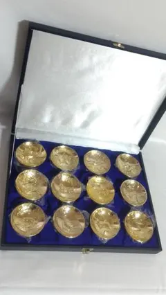 24KGP 金杯 金盃 金メッキ 干支 鳳凰 菊花紋等 45点 約4.05kg - メルカリ