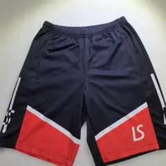 LUZeSOMBRA　LS スポーツ ハーフパンツ Lサイズ ネイビー/レッド