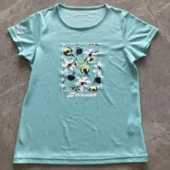 Babolat バボラ テニスウェア Tシャツ ライトブルー 花柄　Ｌサイズのサムネイル