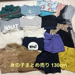 女の子まとめ売り130cm トレーナー セーター スカート レギンスなど