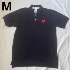 COMME des GARÇONS PLAY 紺ポロシャツ 赤ハート 新品タグ付 - メルカリ
