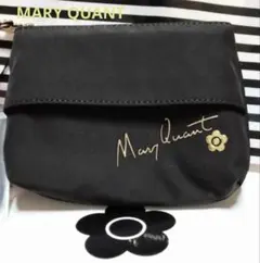 美品【マリークワント】ソリッドサインロゴ 舟型ティッシュケース