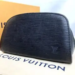 ★【美品】ルイ・ヴィトン エピレザー ブラックポーチ ルイ・ヴィトン] LOUIS VUITTON ルイヴィトン エピ 黒 M40632