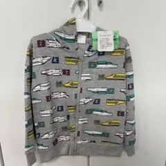 新品★TRAIN GARAGE 新幹線 パーカー アウター フード付110cm