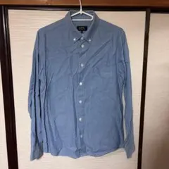 APC ボタンダウン　シャツ　ブルー　XS