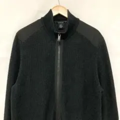 古着 カルバンクラインジーンズ ドライバーズニット 黒 L 90s 00s