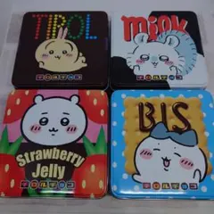 【未開封品】ちいかわ★チロルチョコ★缶（中身あり）★４点セット/賞味期限ギリ