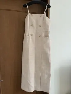 JUSGLITTYツイードキャミワンピース