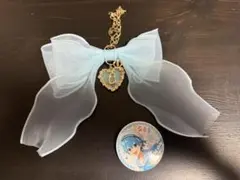 すとぷり　ころんくん水色リボン バッチ