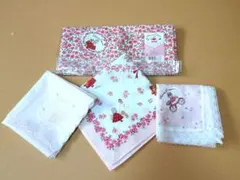 週末限定割引！平成レトロSanrioサンリオマロンクリームクロス＆ハンカチのサムネイル