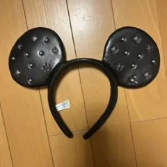 スタッズ付きミッキー耳カチューシャ