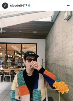 supreme patchwork mohair cardigan Ｌのサムネイル