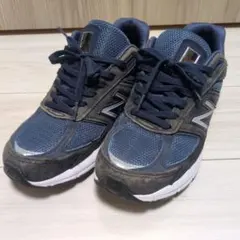 ​【名作】New Balance 990v5 Navy【サイズ25.0cm】