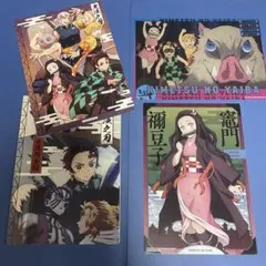 鬼滅の刃　クリアビジュアルポスター　無限列車編　遊郭編　禰豆子　炭治郎　伊之助