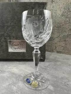 【未使用】ボヘミア ·クリスタル　ワイングラスセット　チェコ製　2脚セット