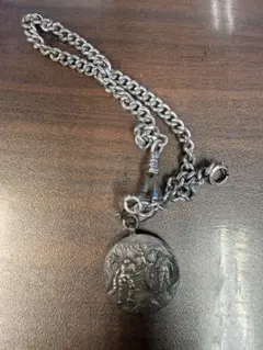 【希少】ヴィンテージ ミリタリーネックレス 中国刻印 戦争モチーフ ペンダント